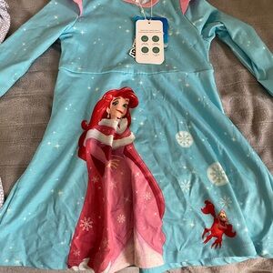Disney Ariel Sleep Shirt in Aqua and Pink Trim